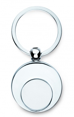 Logotrade promotional merchandise image of: Metal key ring with token