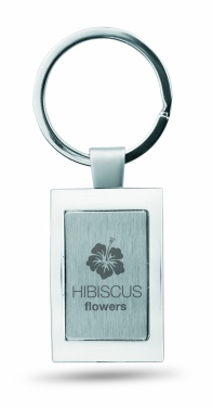 Logo trade promotional merchandise photo of: Metal key ring