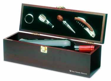 Logo trade promotional items picture of: Wine set in wine box