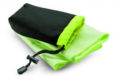 Logo trade promotional item photo of: Sport towel in nylon pouch