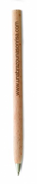 Logo trade promotional merchandise picture of: Wooden ball pen