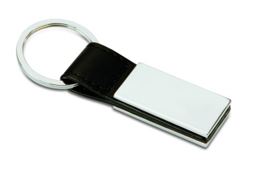 Logo trade promotional items image of: PU and metal key ring