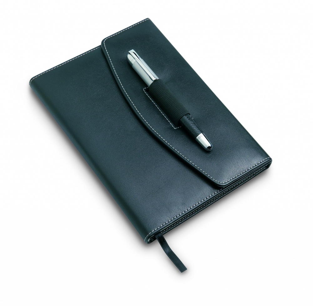 Logo trade corporate gift photo of: A5 notebook portfolio with pen