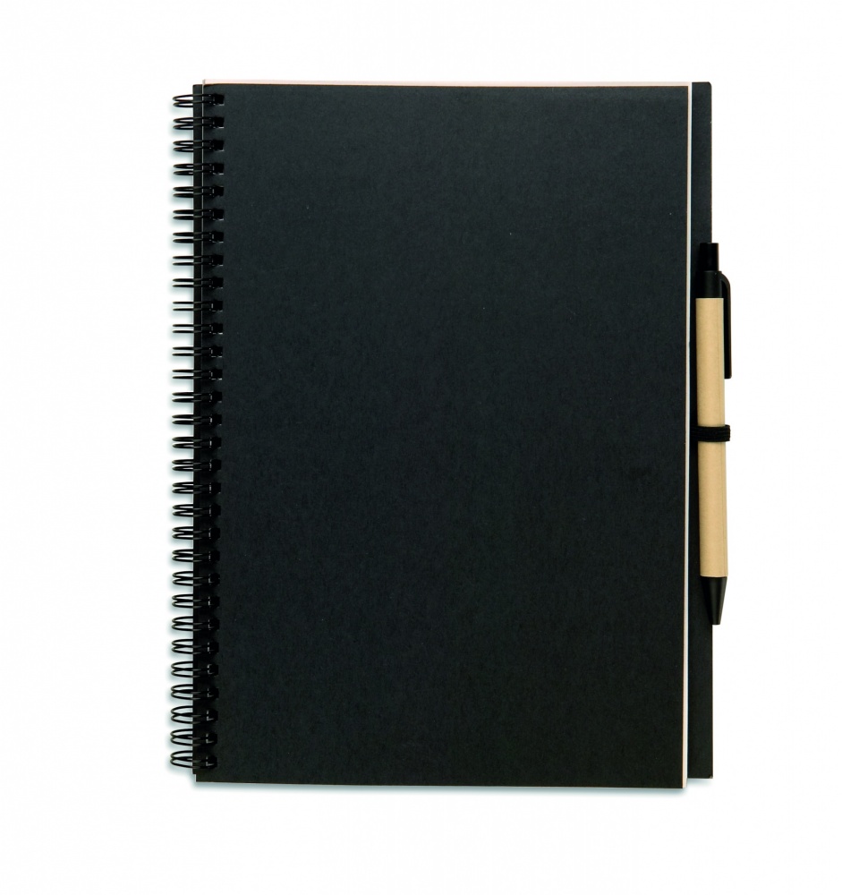 Logotrade corporate gift image of: Recycled notebook with pen