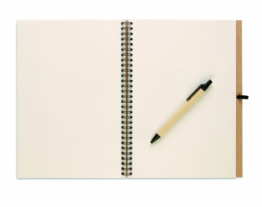 Logotrade corporate gift picture of: Recycled notebook with pen