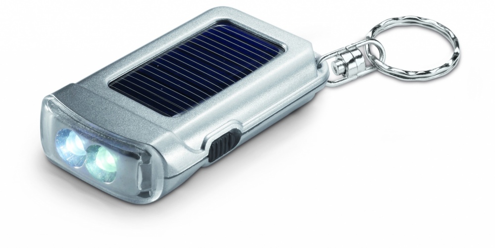 Logo trade promotional items picture of: Solar powered torch key ring Vaasa