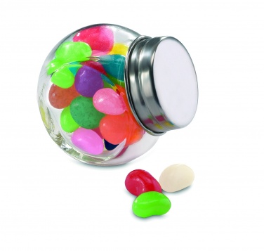 Logo trade promotional merchandise picture of: Glass jar with jelly beans