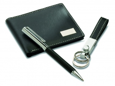 Logo trade promotional gifts picture of: Ball pen key ring and wallet Lappeenranta