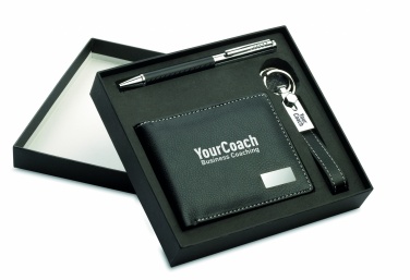 Logo trade advertising products image of: Ball pen key ring and wallet Lappeenranta