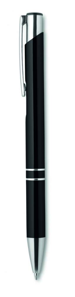 Logo trade promotional merchandise image of: Push button pen with black ink