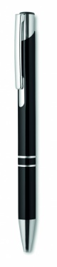 Logo trade promotional gifts image of: Push button pen with black ink