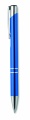 Push button pen with black ink, Royal Blue