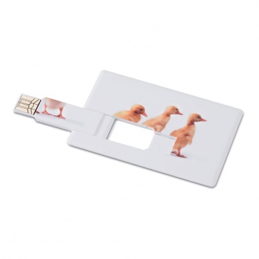 Logo trade promotional products image of: Creditcard. USB flash 4GB