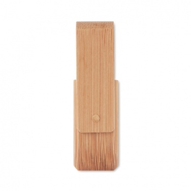 Logo trade promotional giveaways image of: Bamboo USB    16GB