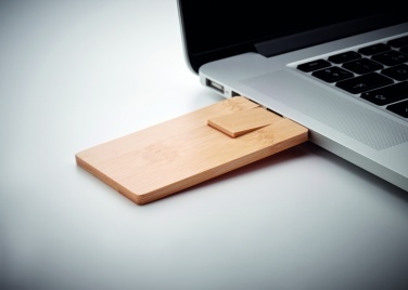 Logo trade promotional product photo of: 16GB bamboo casing USB