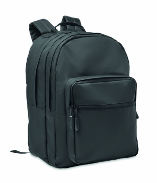 Logo trade business gift photo of: 300D RPET laptop backpack