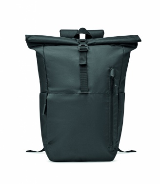 Logotrade promotional gift picture of: 300D RPET rolltop backpack