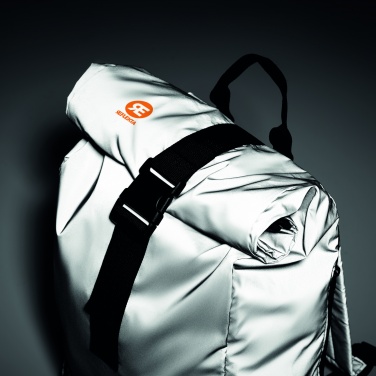 Logotrade promotional gift picture of: Reflective Rolltop backpack