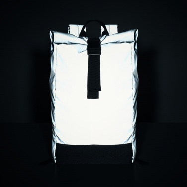 Logo trade corporate gift photo of: Reflective Rolltop backpack