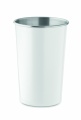 Recycled stainless steel cup, White