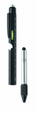 Logo trade promotional merchandise photo of: Spirit level pen with ruler