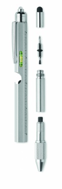 Logo trade promotional products image of: Spirit level pen with ruler