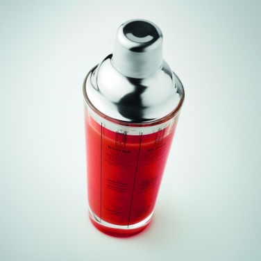 Logotrade corporate gift picture of: Glass cocktail shaker 400 ml