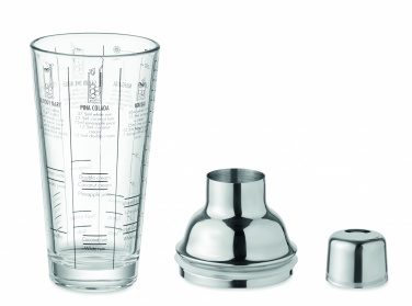 Logo trade advertising products image of: Glass cocktail shaker 400 ml