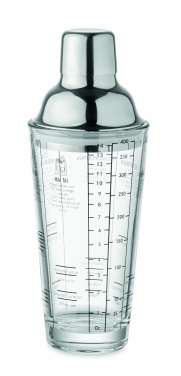 Logo trade promotional products picture of: Glass cocktail shaker 400 ml