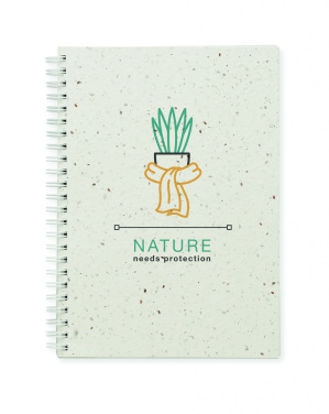 Logotrade advertising product image of: A5 seed paper cover notebook