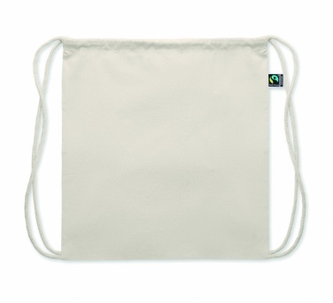 Logo trade promotional products picture of: Drawstring bag Fairtrade