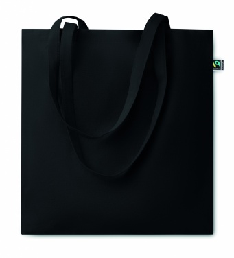 Logo trade promotional gifts image of: Fairtrade shopping bag140gr/m²