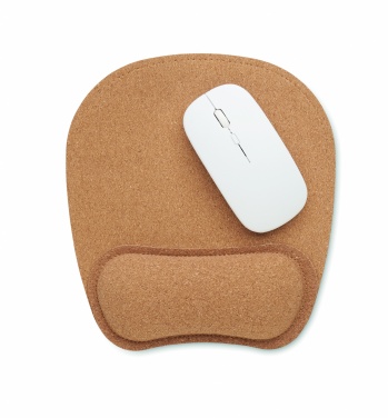 Logo trade promotional products image of: Ergonomic cork mouse mat