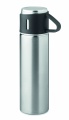 Double wall bottle 420 ml, Matt Silver