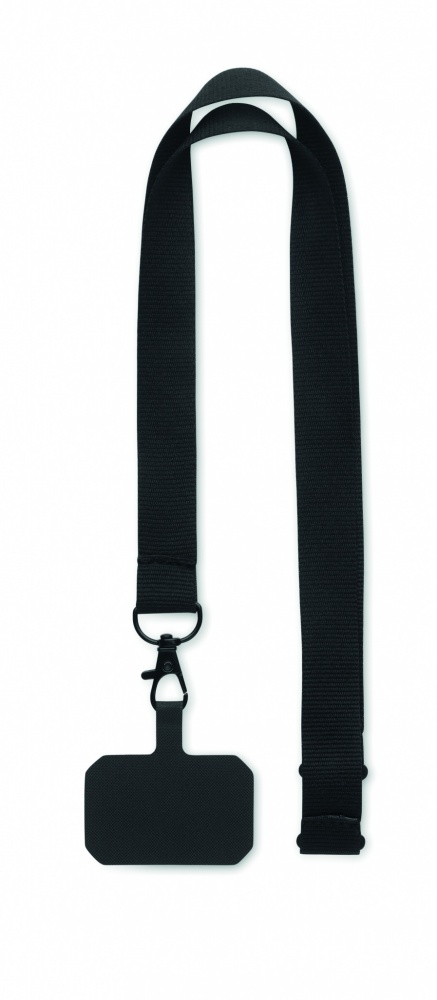 Logo trade promotional giveaways picture of: Phone holder lanyard