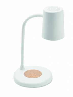 Logo trade promotional merchandise image of: Wireless charger, lamp speaker