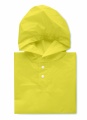 PEVA kid rain coat with hood, Yellow