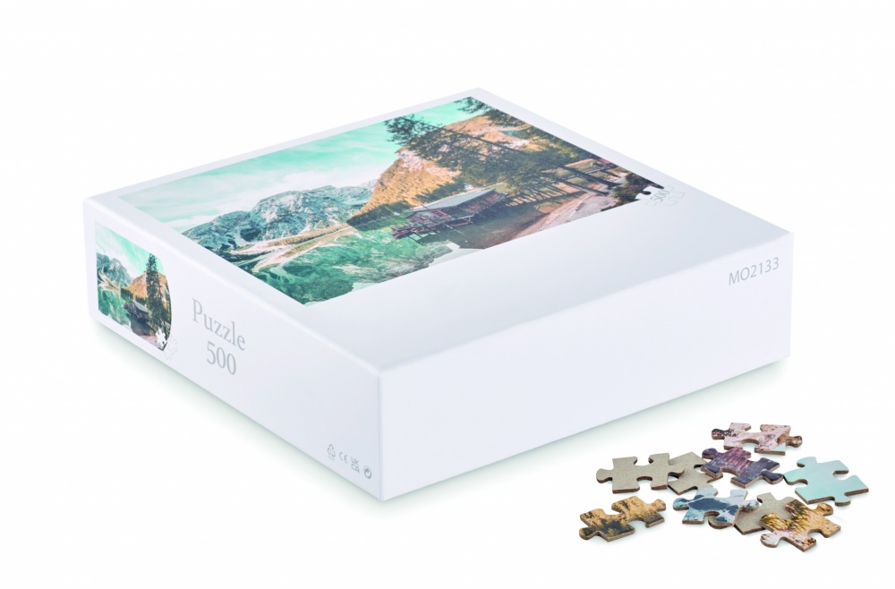 Logo trade promotional merchandise photo of: 500 piece puzzle in box