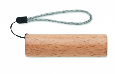 Logotrade promotional merchandise photo of: Beech wood rechargeable torch