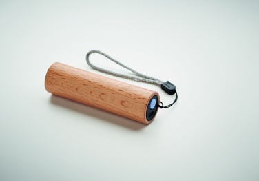 Logotrade advertising product picture of: Beech wood rechargeable torch