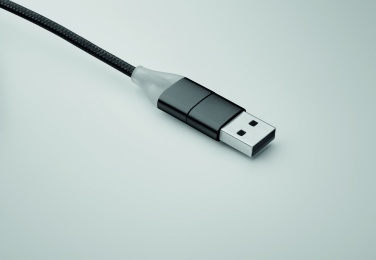 Logo trade promotional merchandise photo of: 4 in 1 charging cable type C