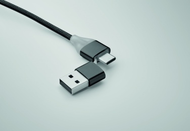 Logo trade advertising product photo of: 4 in 1 charging cable type C