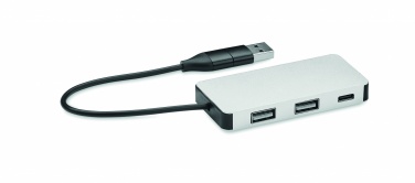 Logo trade promotional gifts image of: 3 port USB hub with 20cm cable