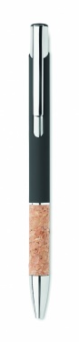 Logo trade advertising products picture of: Ballpoint pen made of aluminum with a cork grip