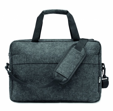 Logo trade promotional giveaways picture of: 15 inch RPET felt laptop bag