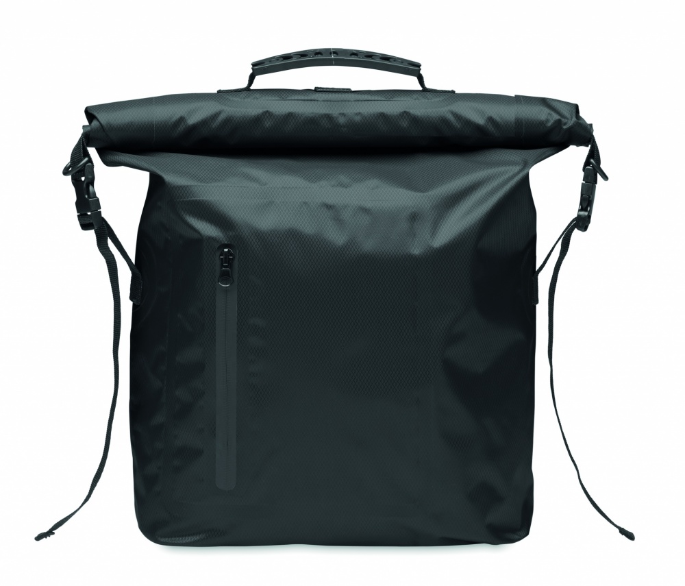 Logo trade promotional giveaways image of: RPET waterproof rolltop bag