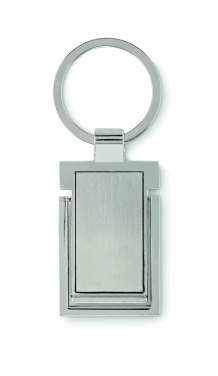 Logo trade corporate gifts picture of: Metal key ring phone stand