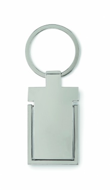 Logo trade promotional giveaways image of: Metal key ring phone stand