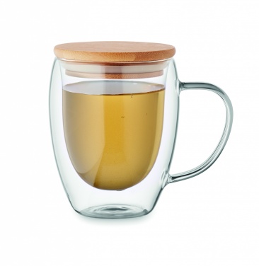 Logo trade promotional giveaway photo of: Double wall borosilicate mug