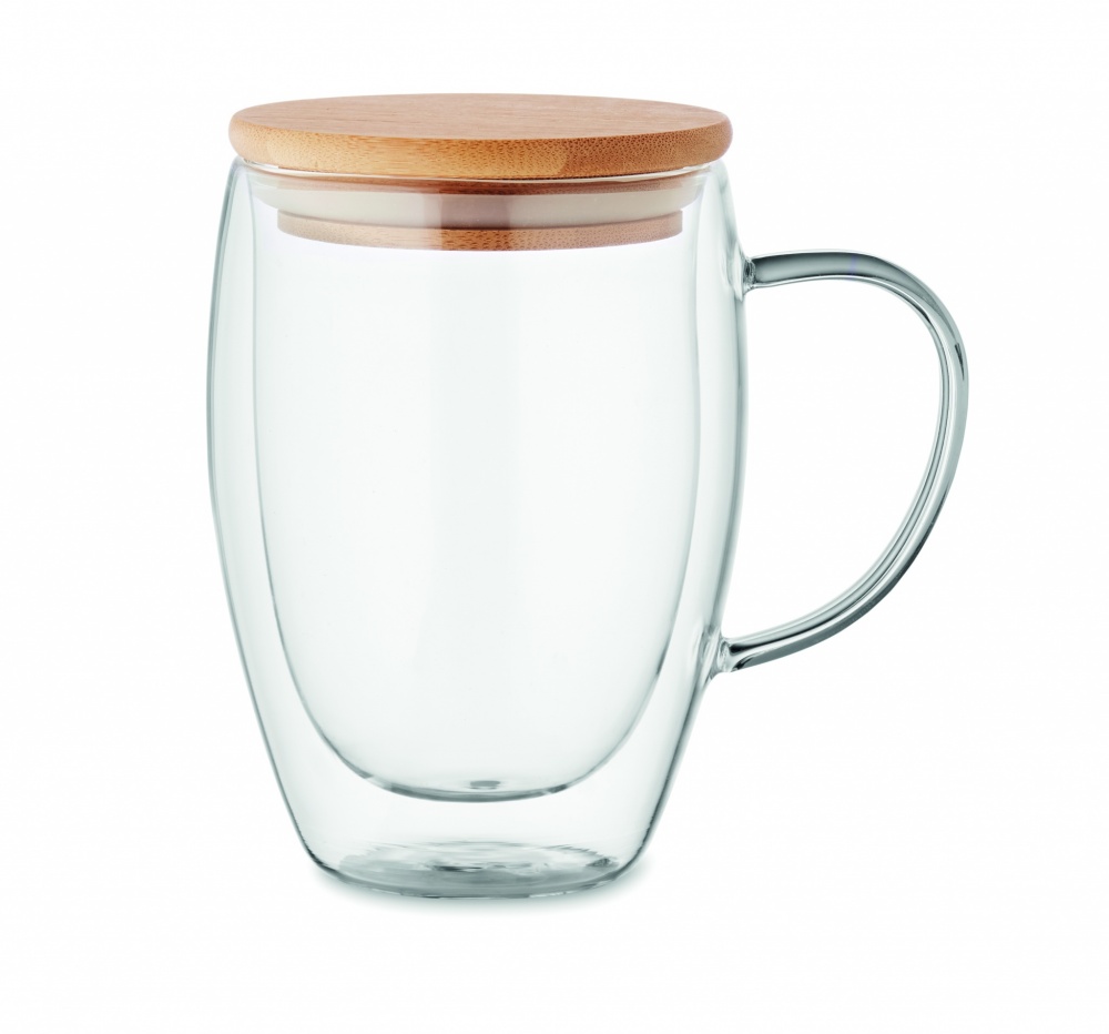 Logo trade business gift photo of: Double wall borosilicate mug